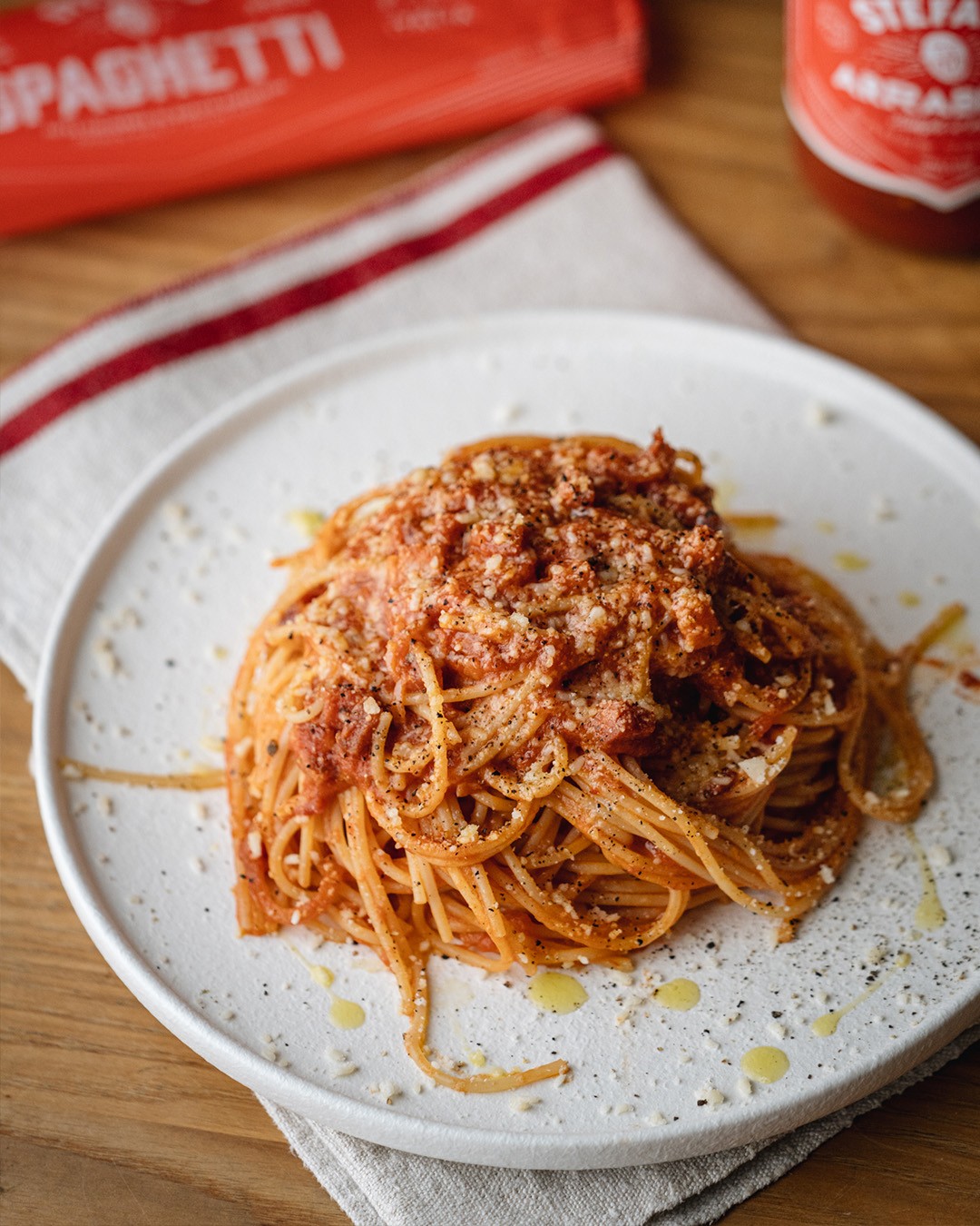 Spaghetti all'amatriciana: recette de Stefano Faita