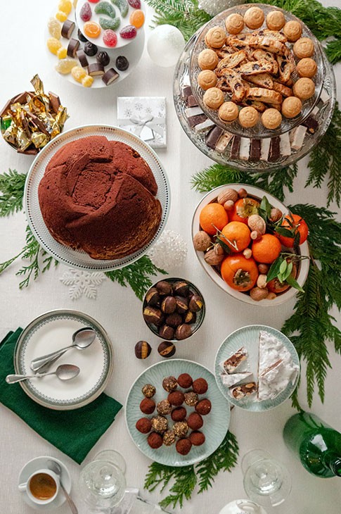 Table des desserts de Noël