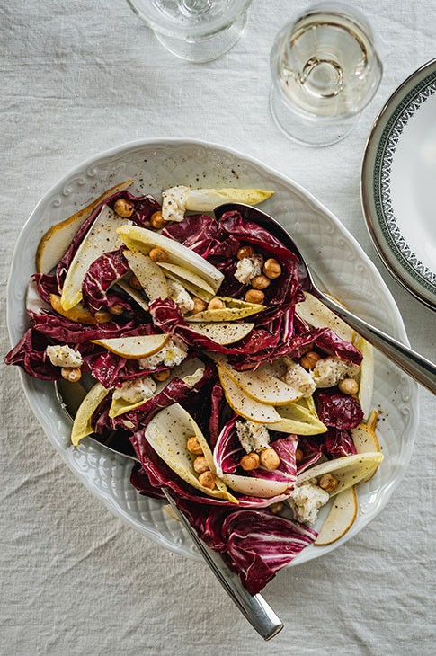 Salade radicchio et poire